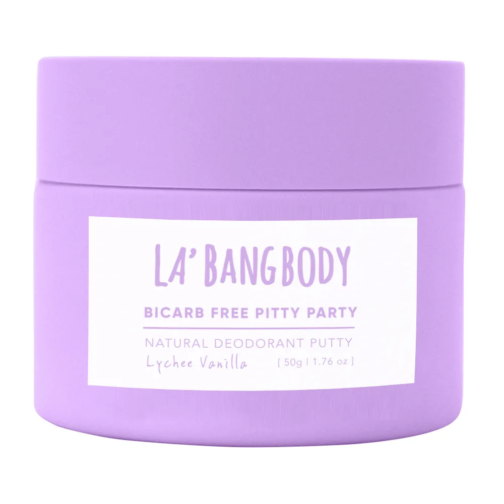 Bi-Carb Free - Lychee & Vanilla - Pitty Party Natural Deodorant