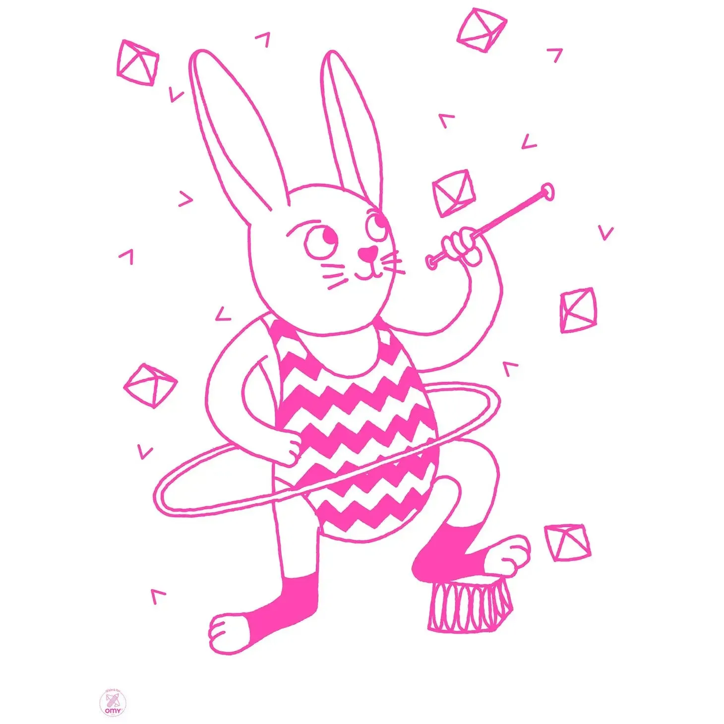 Bunny Glow in the Dark Poster