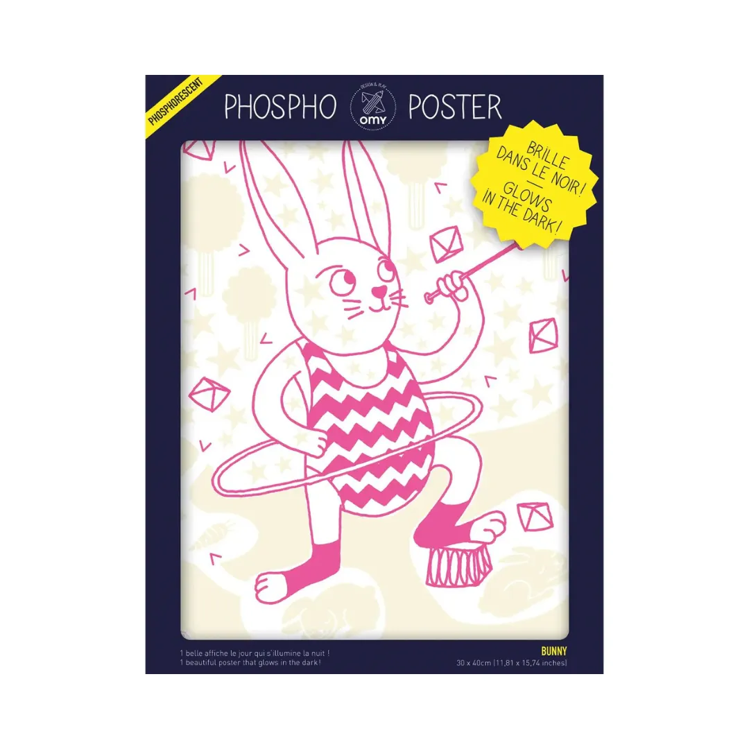 Bunny Glow in the Dark Poster