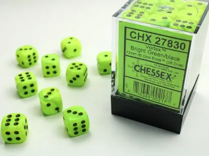 Chessex 12mm d6 Dice Block (36)