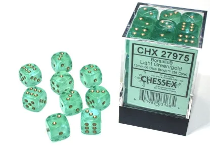 Chessex 12mm d6 Dice Block (36)