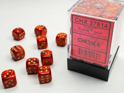 Chessex 12mm d6 Dice Block (36)