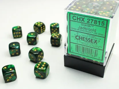 Chessex 12mm d6 Dice Block (36)
