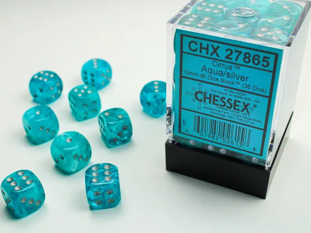 Chessex 12mm d6 Dice Block (36)