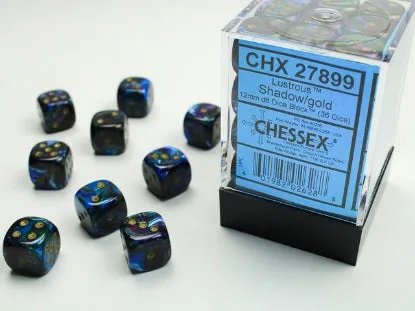 Chessex 12mm d6 Dice Block (36)