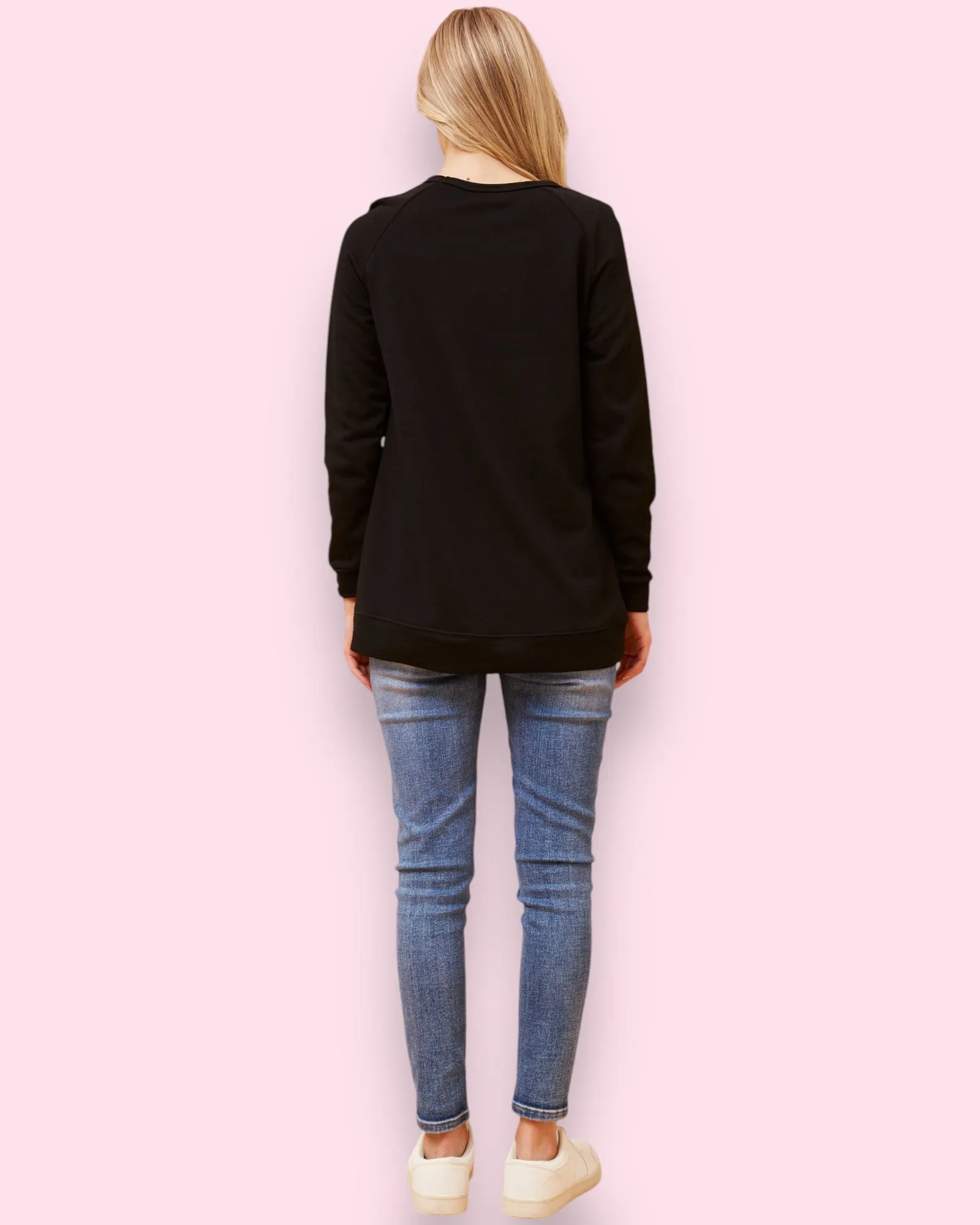 Coco Long Sleeve Tee - Black