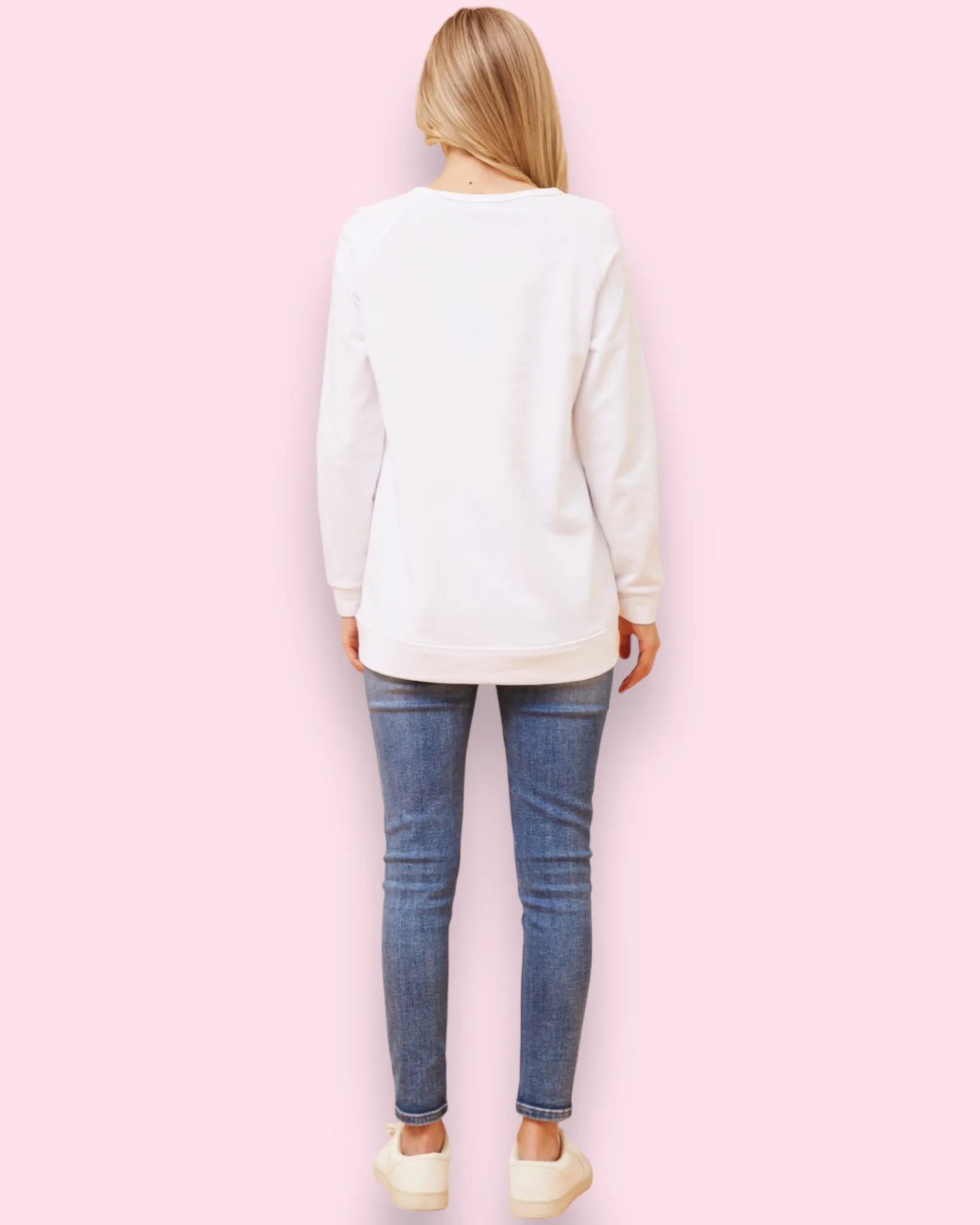 Coco Long Sleeve Tee - White