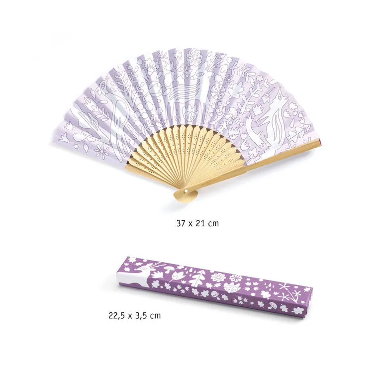DIY - Woodland Beauty - Fan & Case to Colour In