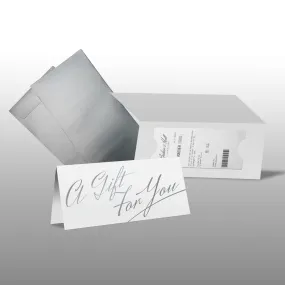 Gift Voucher Card and Envelope - Silver (Pack of 25)