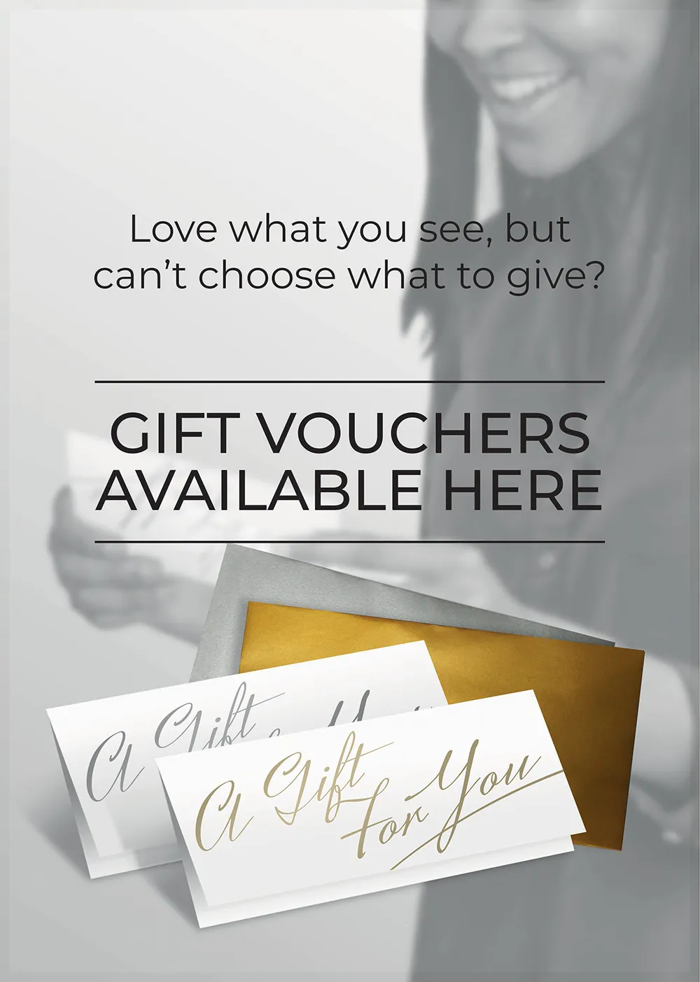 Gift Voucher Card and Envelope - Silver (Pack of 25)