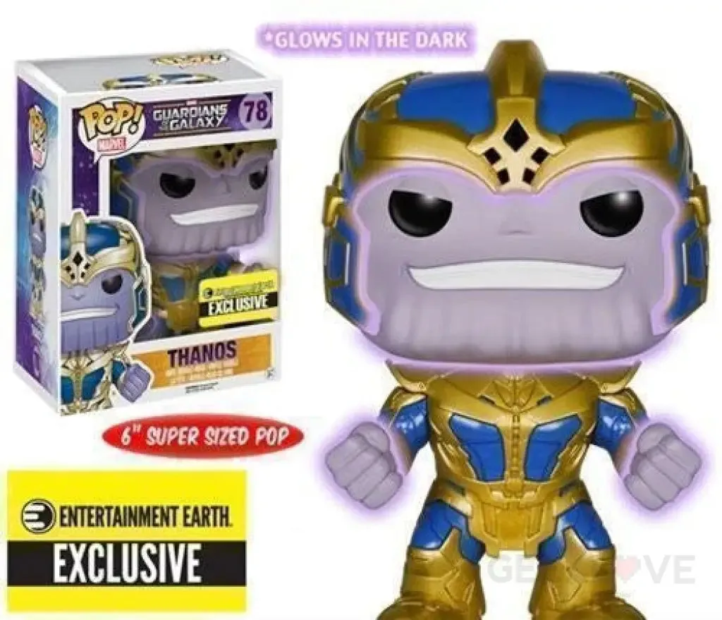 Guardians of the Galaxy Thanos Glow-in-the-Dark 6-Inch Pop! Vinyl Bobble Head Figure