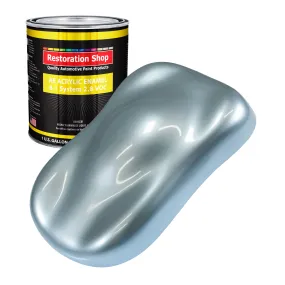 Ice Blue Metallic Acrylic Enamel Auto Paint (Gallon Paint Color Only) Professional Single Stage Gloss Automotive Car Truck Equipment Coating, 2.8 VOC