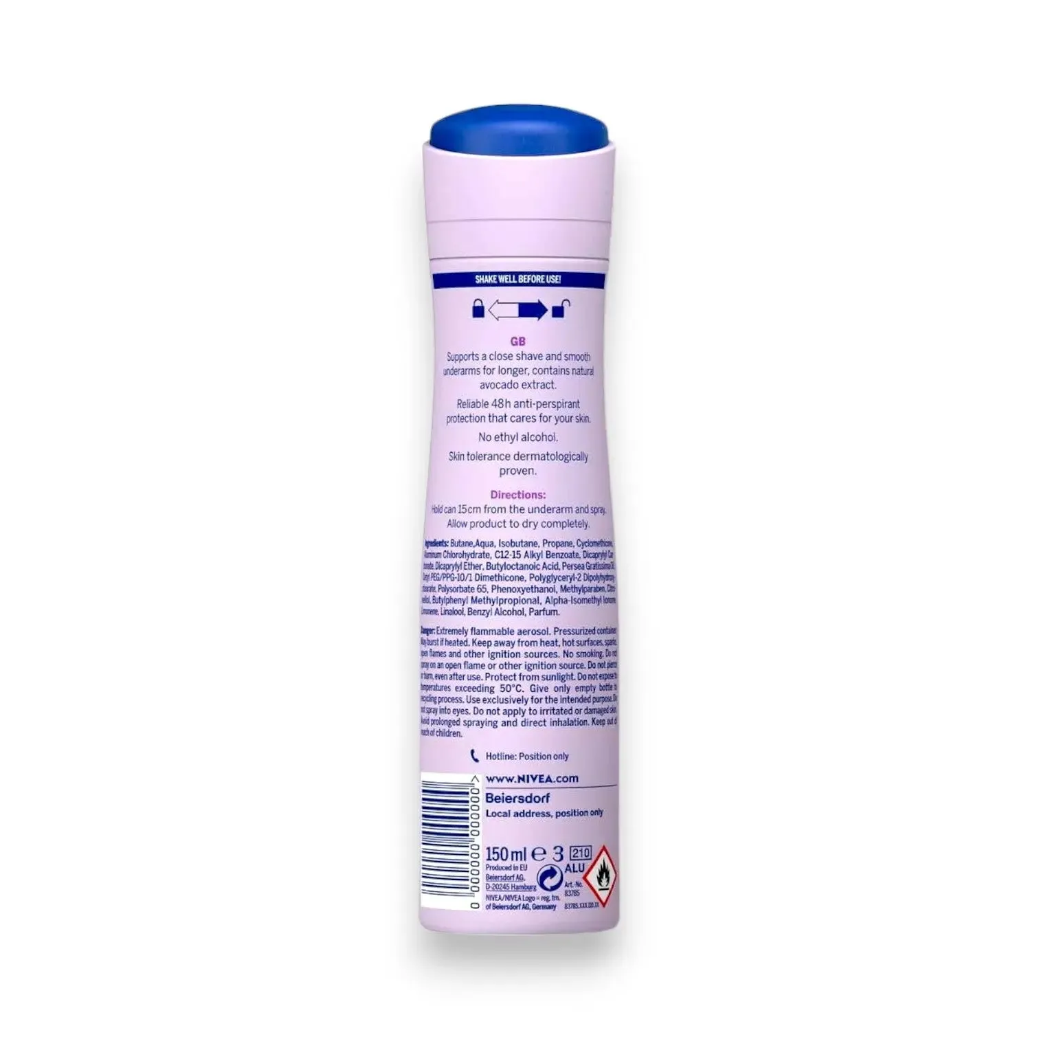 Nivea Invisible Antiperspirant Deodorant Spray 150ml
