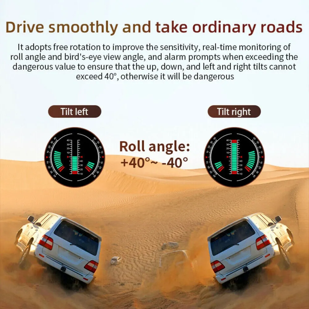 P18 Car  Hud  Head-Up  Display Portable Off-road Level Slope