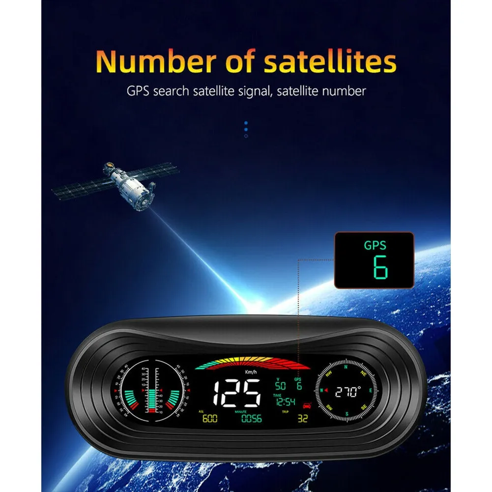 P18 Car  Hud  Head-Up  Display Portable Off-road Level Slope