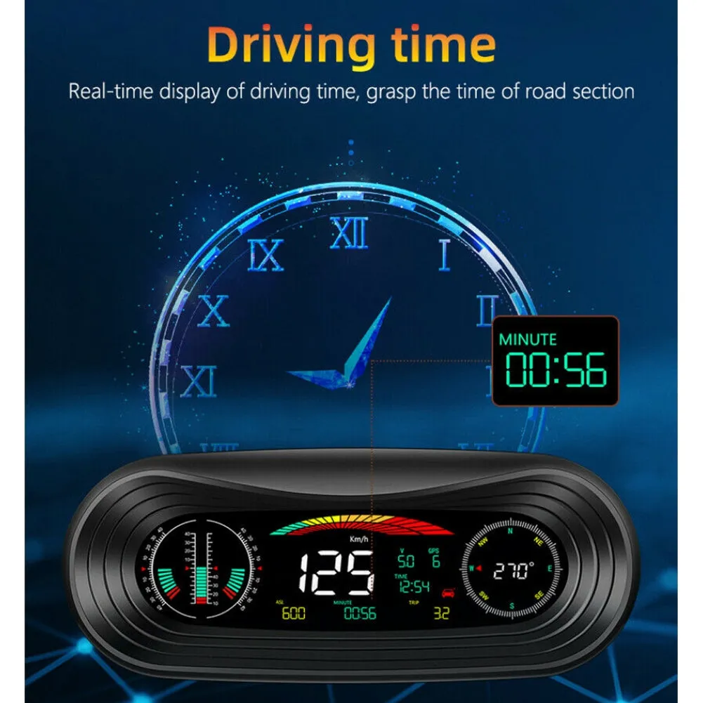 P18 Car  Hud  Head-Up  Display Portable Off-road Level Slope