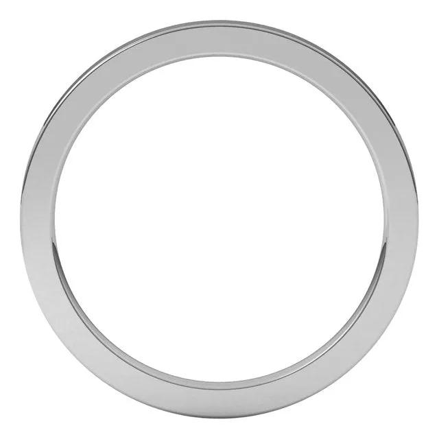 Palladium Flat Comfort Fit Wedding Band, 1.5 mm Wide