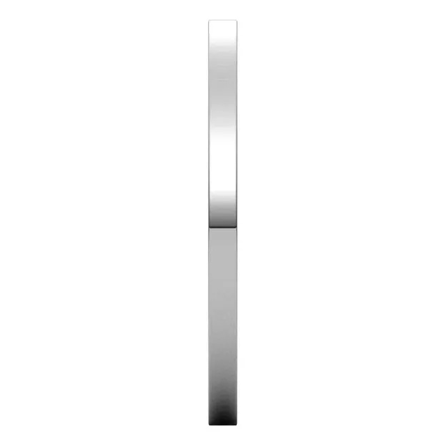 Palladium Flat Comfort Fit Wedding Band, 1.5 mm Wide