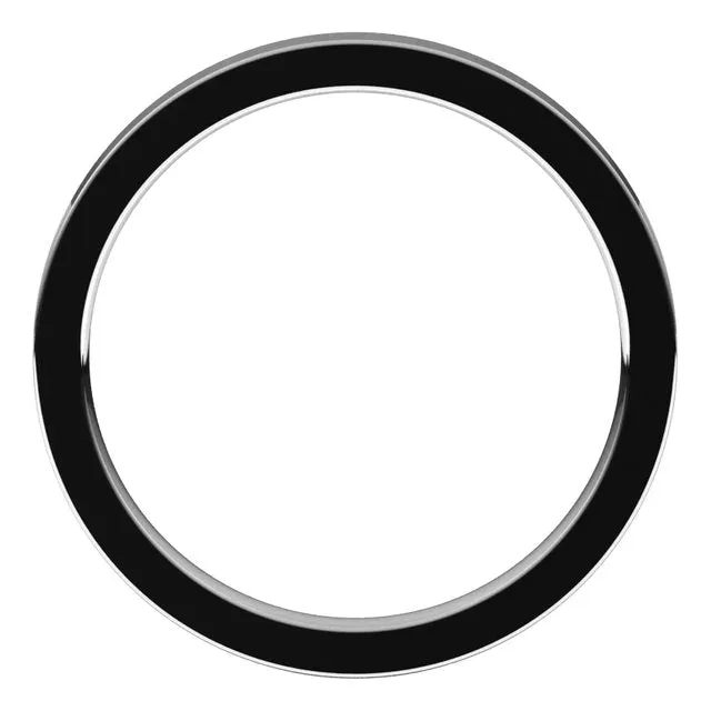Palladium Flat Comfort Fit Wedding Band, 2 mm Wide