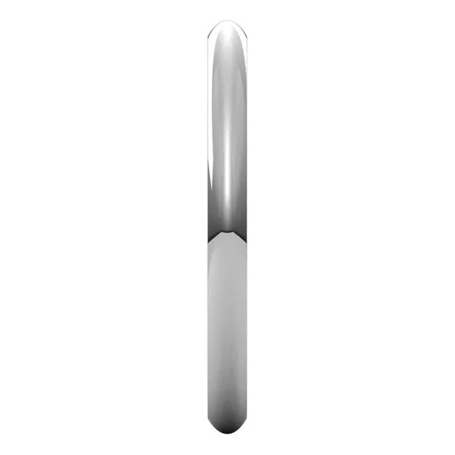 Platinum Domed Comfort Fit Wedding Band, 2 mm Wide