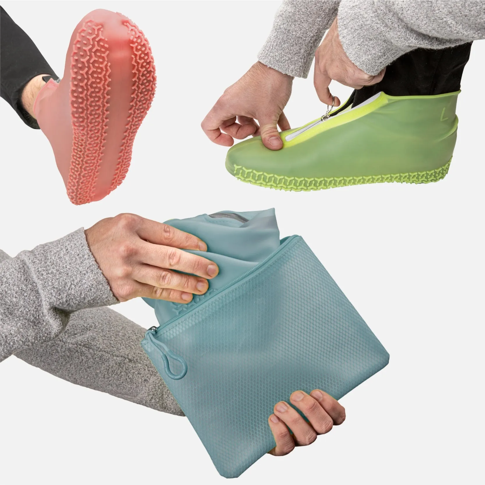 Shoe Covers - Premium Quality, WaterProof Silicone, Durable, Reusable and Ultra Elastic. Non-Slip, Flexible and Easy To Clean. 5 Colours