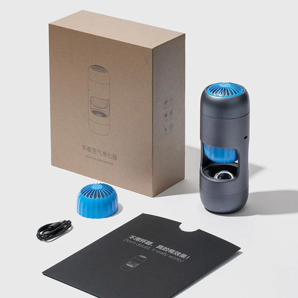 Z5 Car Air Purifier Cup Style Touch Control 3 Speeds Adjustable